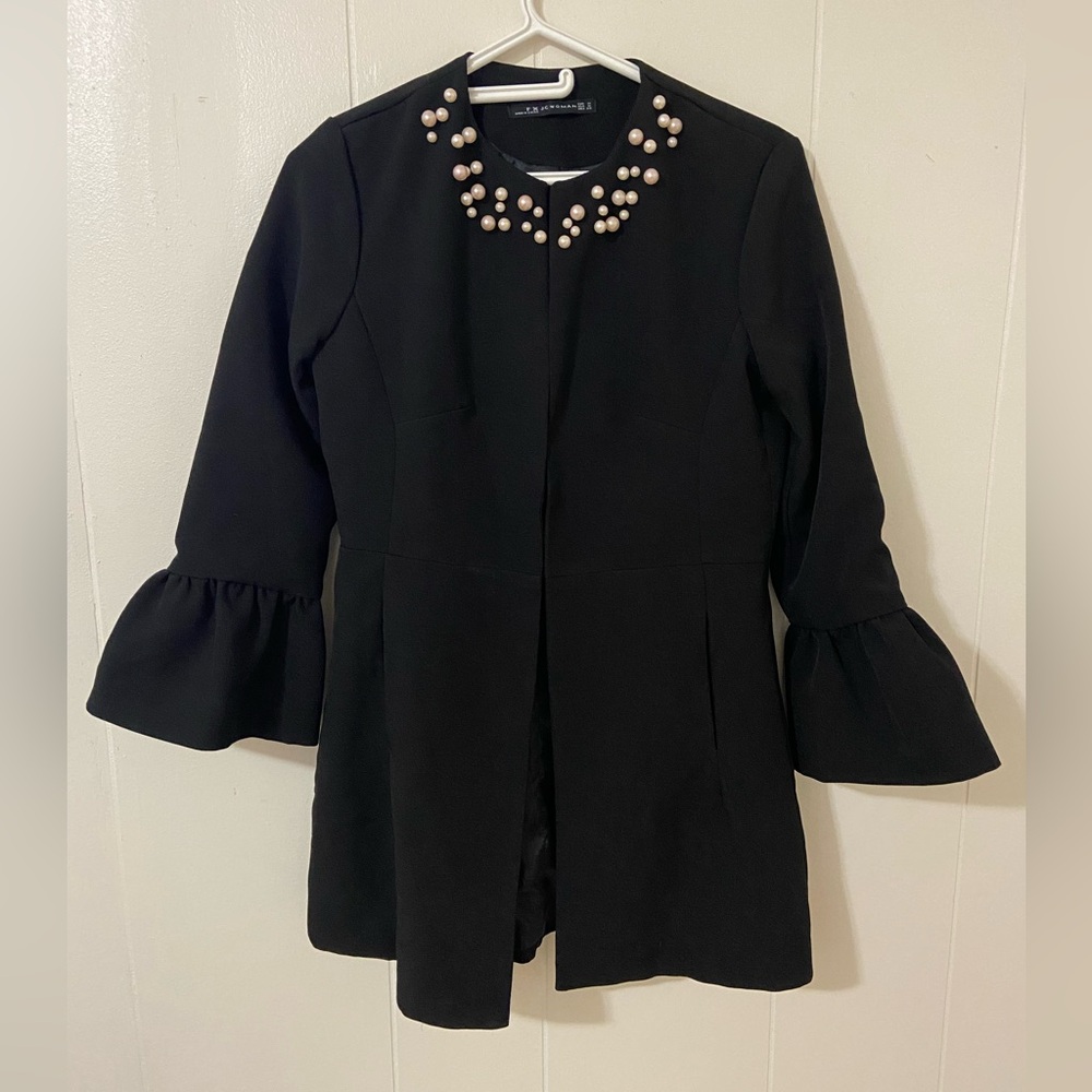 Pearl detail fancy fall Jacket